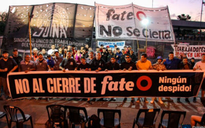 Crisis en FATE: movilización a Plaza de Mayo y reclamo de embargo millonario por salarios impagos