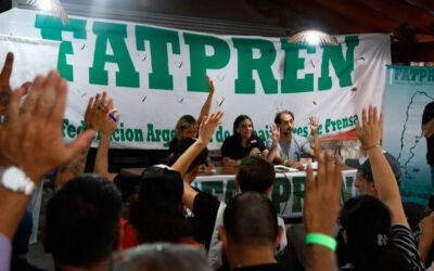 Carla Gaudensi reelecta al frente de la Federación de Prensa: «Lucha por el salario, contra la precarización, por nuestro Estatuto y contra los ataques de un gobierno que nos eligió como blanco»