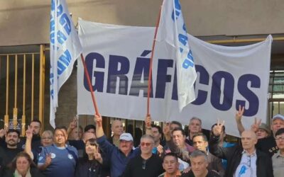 Gráficos movilizaron en las provincias y acusaron a la cámara empresaria de pretender imponer sueldos más bajos fuera del AMBA