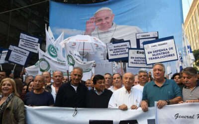 Comercio se sumó a la marcha de la CGT con una columna masiva y reivindicó el legado del Papa Francisco en el Día del Trabajador