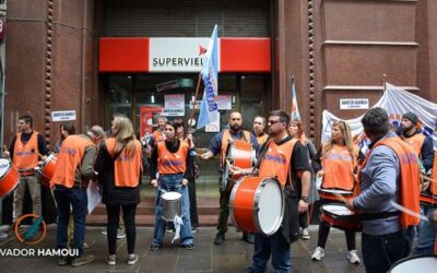 Protesta de La Bancaria: “El banco Supervielle se comporta de una manera muy brutal”
