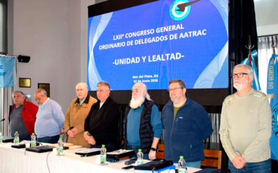 COMUNICACIONES: AATRAC realizó sus congresos ordinario y extraordinario bajo el lema «Unidad y Lealtad»