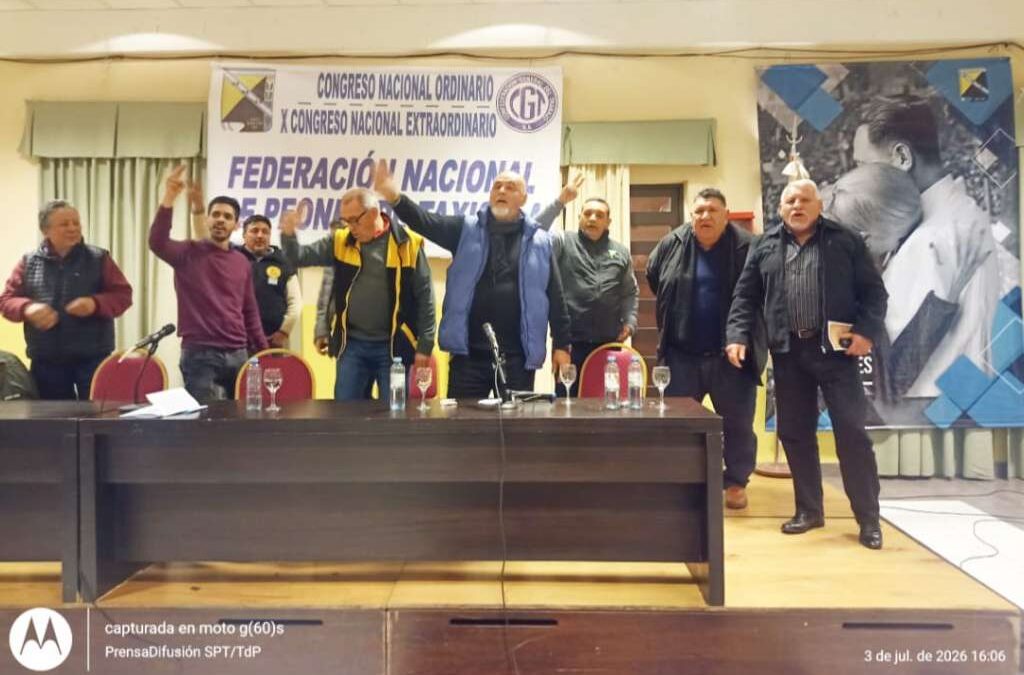 Miguel Ángel Soto asumió al frente de la Federación Nacional de Peones de Taxis tras el triunfo de la lista celeste en las elecciones de este viernes