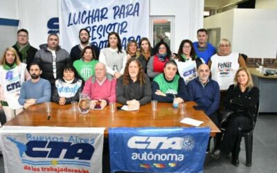Las dos CTA activan una mesa bonaerense para respaldar el plan de lucha acordado por las centrales obreras