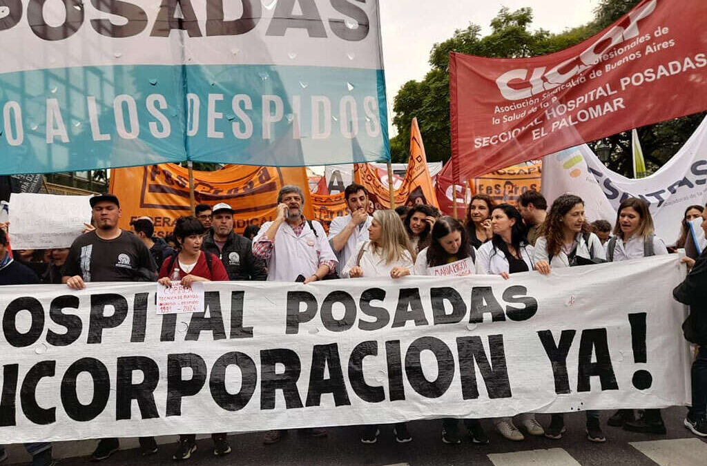 FESPROSA reclama la reincorporación de 64 trabajadores despedidos del Hospital Posadas