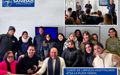ATSA La Plata sigue adelante en la formación profesional con un curso de «Limpieza Hospitalaria» en Tandil