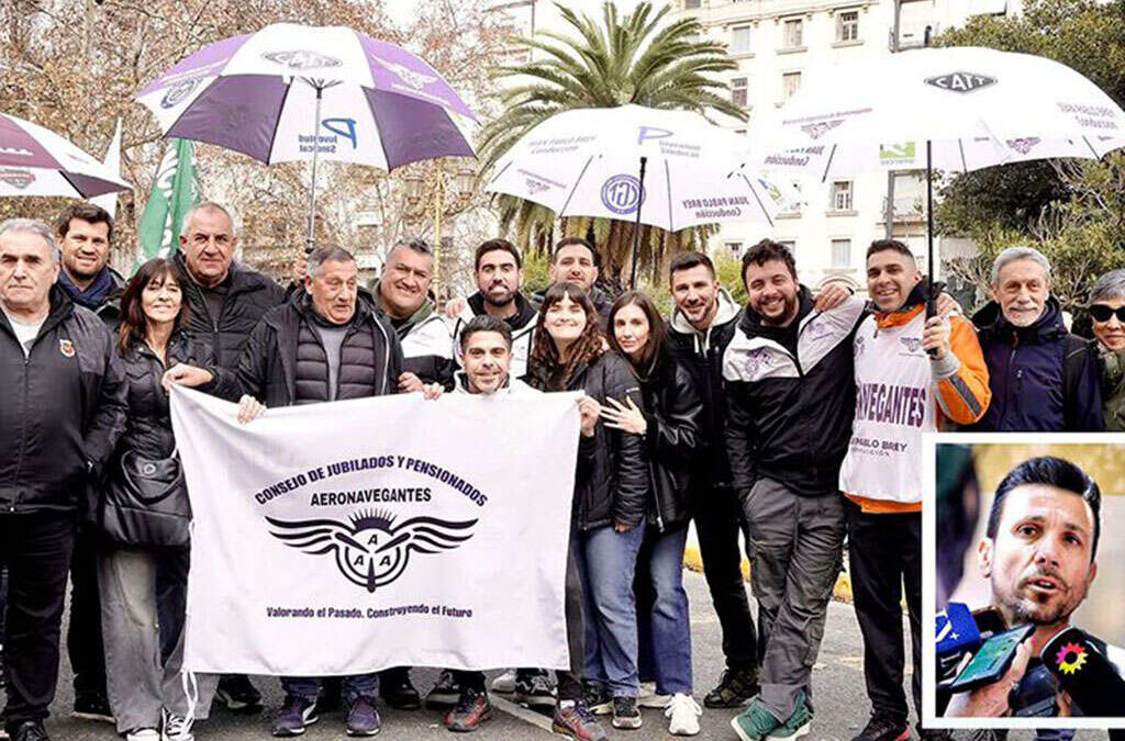 AERONAVEGANTES marcharon en las jornadas por la soberanía, el trabajo y los derechos de los argentinos