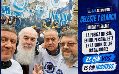 AATRAC: La Lista CELESTE y BLANCA a las urnas el 4 SEP con el apoyo de más del 90% de las 32 Seccionales