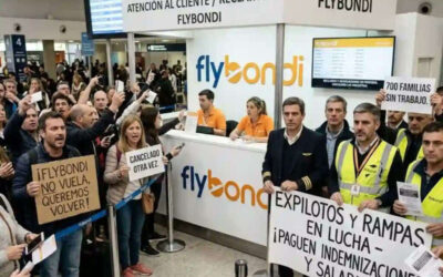 Flybondi en caída libre: sigue sin volar y continúa sin pagar indemnizaciones y retiros voluntarios a ex empleados