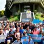 Ante la grave situación salarial las fuerzas de seguridad realizaron una protesta frente al Edificio Centinela
