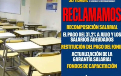 “El 3% está terriblemente por debajo”: docentes universitarios preparan una nueva marcha federal