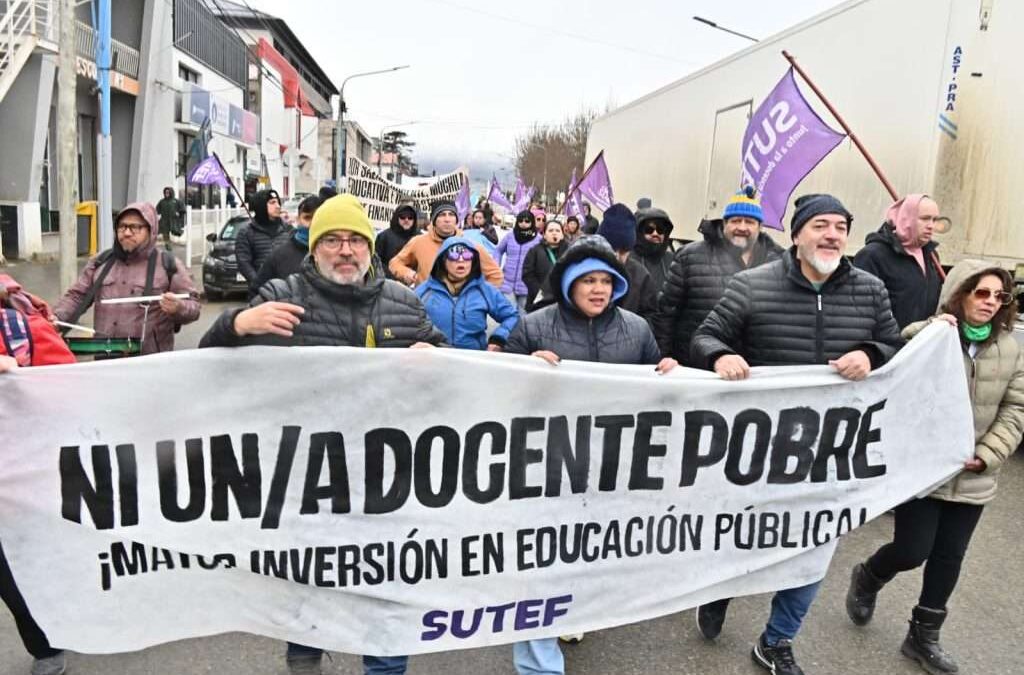 El FreSU metió una multitud en Tierra del Fuego en medio de la huelga docente