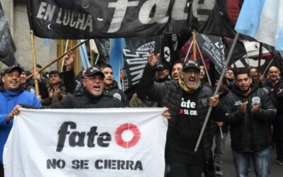 EL FRESU REPUDIO LA ORDEN DE DESALOJO CONTRA LOS TRABAJADORES DE FATE Y DENUNCIO UN LOCKOUT PATRONAL ILEGAL EN LA EMPRESA DE NEUMATICOS