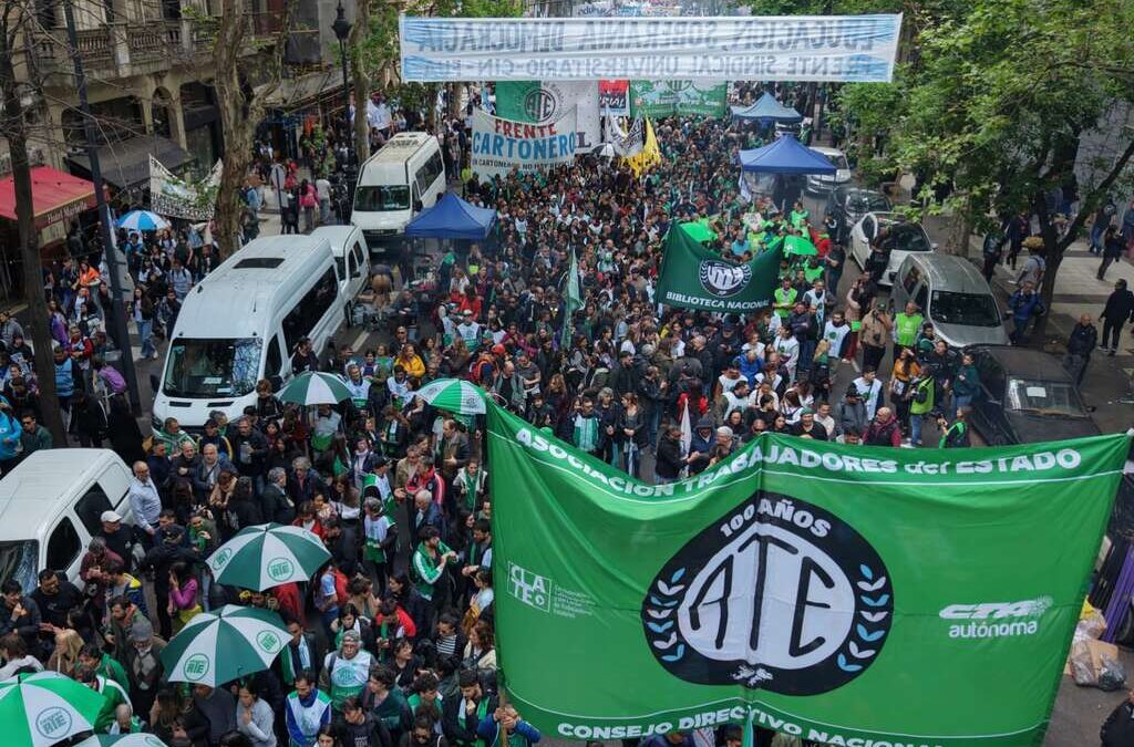 ATE llamó a «escrachar en sus provincias a los diputados que no dieron quórum» para rechazar el DNU 70/23