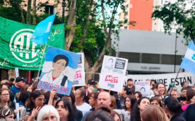 Docentes se movilizaron en Rosario para exigir justicia por el femicidio de Nancy Godoy
